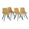 Židle ORLEN VELUR - béžová - set 4ks