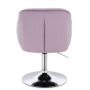Židle AVOLA VELUR na stříbrném talíři - levandule