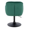 Židle AVOLA VELUR na černém talíři - zelená