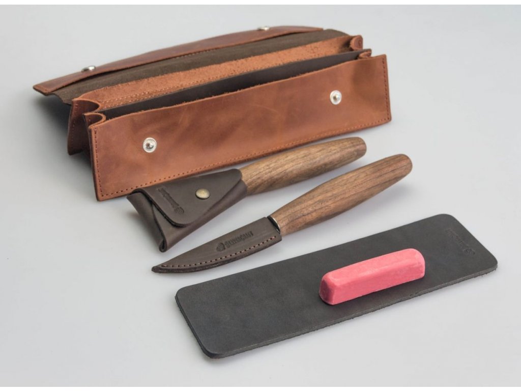 beavercraft S01X spoon carving set genuine leather case 1