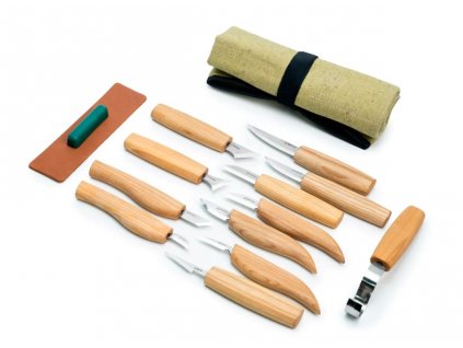 beavercraft S10L wood carving set 12knives rezbarska sada 01