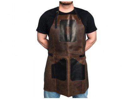 beavercraft AP3X apron leather black brown rezbarska zastera 01
