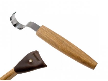 beavercraft SK2SOAK spoon carving knife 30mm leather sheath oak handle 1sheath