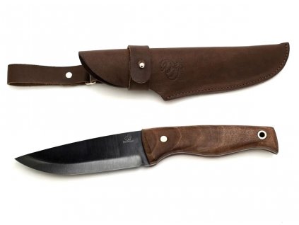 beavercraft BSH3 bushcraft knife carbon steel walnut handle 01
