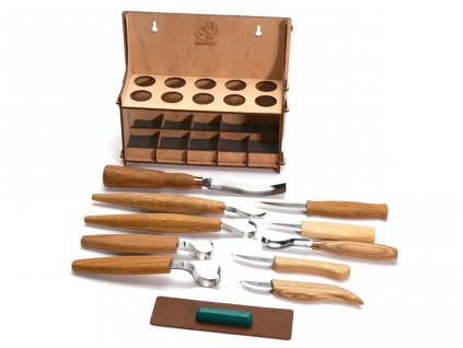 beavercraft S53L universal woodcarving seet of 10 tools lefthanded 01