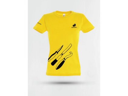 beavercraft damske triko t shirt yellow