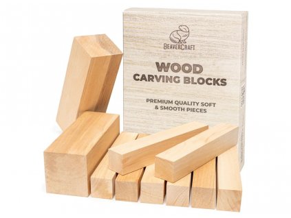 beavercraft BW10 alder wood carving blocks set10 alder polotovary 01