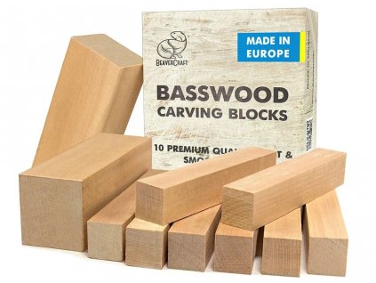 beavercraft polotovar BW10 wood carving blocks 10pcs 10