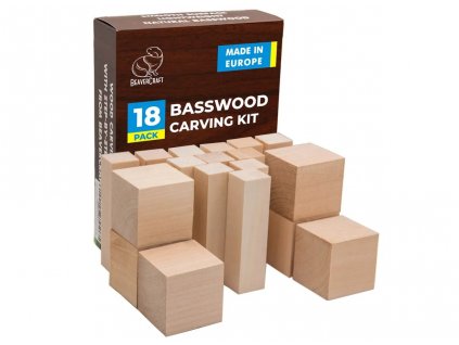 beavercraft polotovar BW18 wood carving blocks 18pcs 09