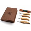 beavercraft S07book basic set 4knives book rezbarska sada 15