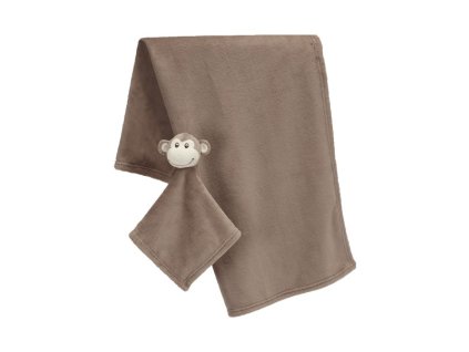Súprava deky Buddy Monkey s výšivkou