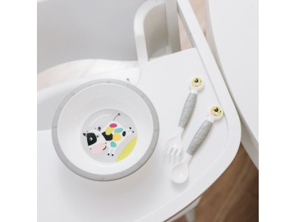 Canpol babies Flexibilný príbor Kravička