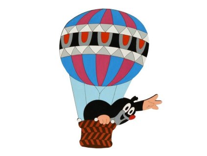 Veľká dekorácia Krtko v balóne