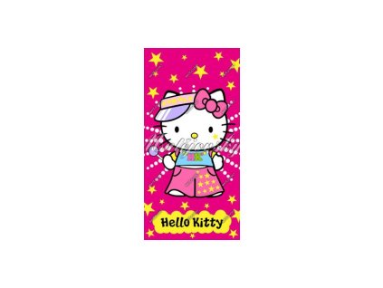 plážová osuška - Hello Kitty, ružová