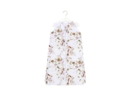 Detský mušelínový spací vak 62 - 80 - Eukalyptus