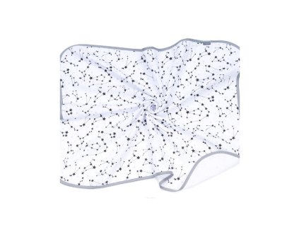 Dvojvrstvová mušelínová deka pre deti a bábätká - Modrá / popol