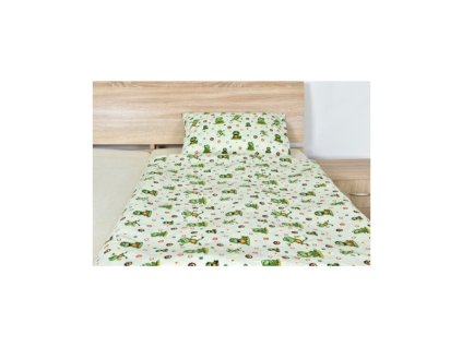 Posteľné obliečky BABY Žabka a slimáčik