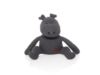 Pletená hračka Hroch, Dark Grey