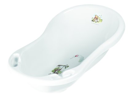 Dětská vanička 84cm "Winnie" se zátkou, Bílá