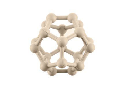 Silikónové hryzátko Atom, Sand Beige