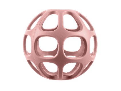 Silikónové hryzátko Round, Old Pink