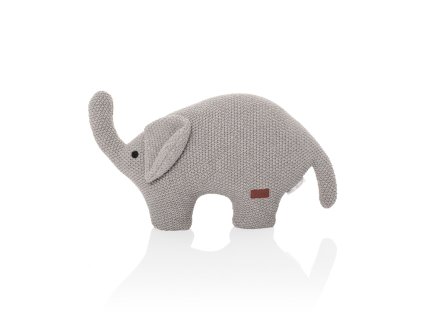 Pletená hračka Slon, Grey