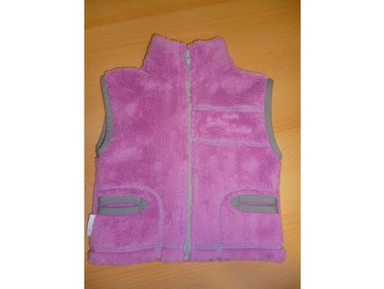 Vesta, fleece, ružová