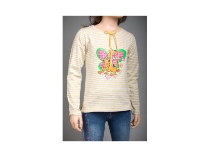 Tričko Scooby-Doo, žlto-šedé