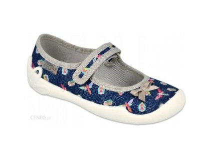 Papučky BEFADO tmavomodré ligotavé