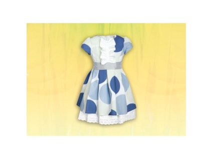 Šaty CONFETTI, bielo-modré