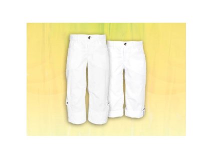 Krátke nohavice JUST ONE, biele