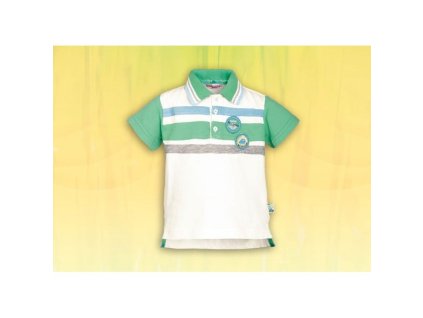 Polokošeľa s krátkym rukávom SPEEDY, bielo-zelená