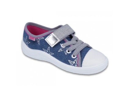 Papuče BEFADO - modré plátenky