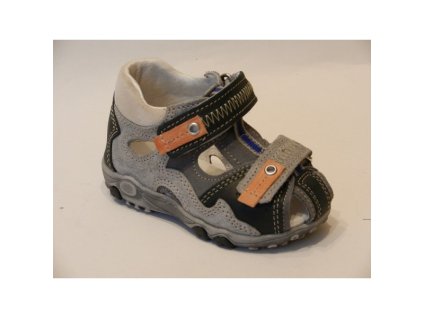 Letné sandále, šedo-čierne