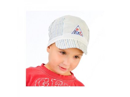 Pásikavá šiltovka Be Cool, modro/krémová