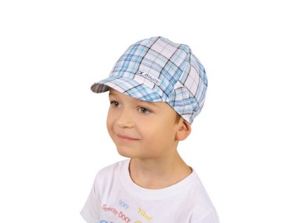 Šiltovka KONRAD, kockovaná, hnedá