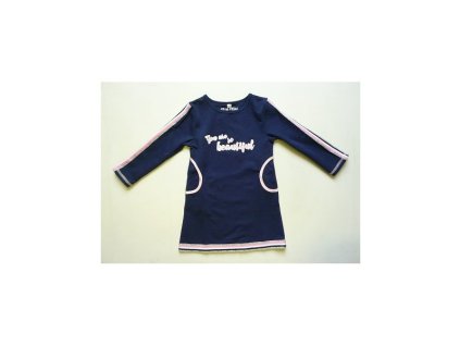 Dievčenské šaty tmavomodré