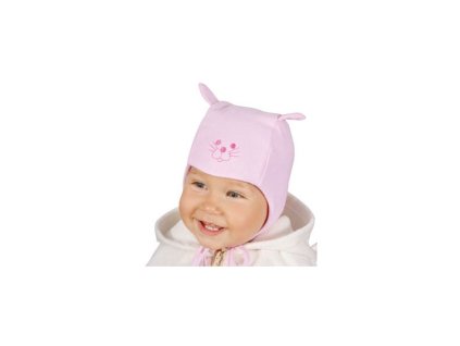 Čiapka mačička, ružová