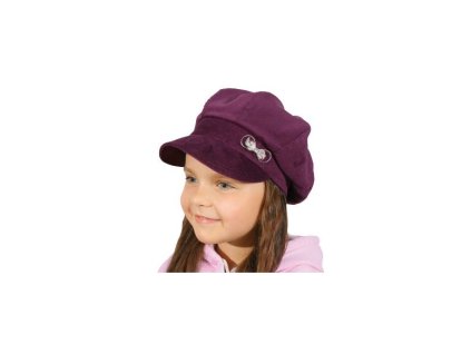 Čiapka so srdiečom, ružová