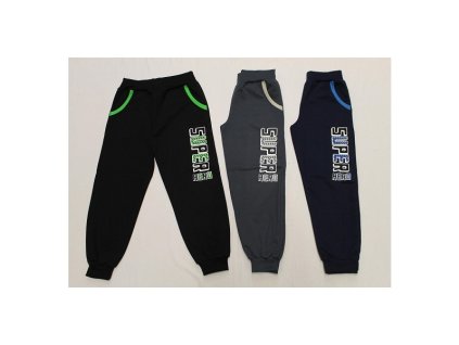 Chlapčenské tepláky tmavomodré SUPER