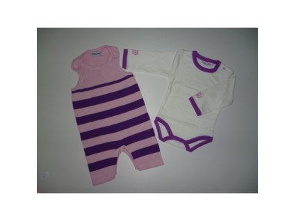 Komplet Ebbi, ružovo-fialový