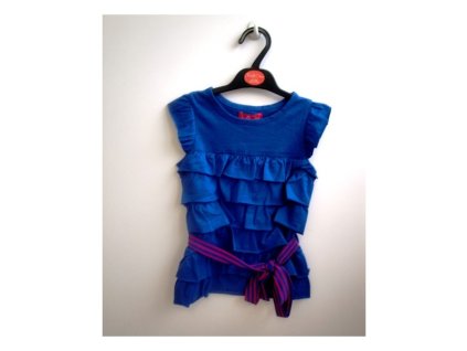 Tričko bodka s mašľou bielo zelené