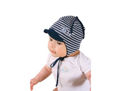 Čiapka so šiltom, pásikavá, 36