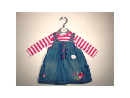 Riflové šaty + body