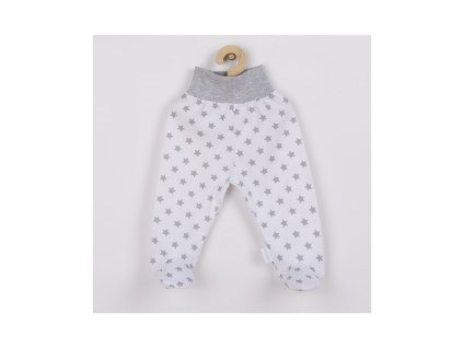 Dojčenské polodupačky New Baby Classic II sivé s hviezdičkami