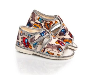 Chlapčenské papuče Manik autá