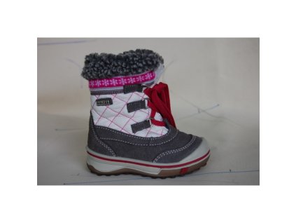 Dievčenské snehule oritex bielo-šedé