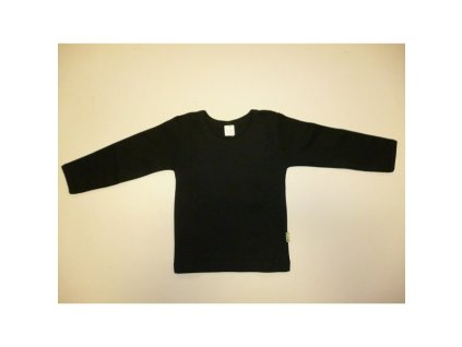 Tričko dlhý rukáv čierne