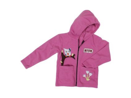 Fleece mikina so Sovou