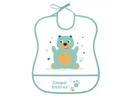 Canpol babies Umývateľný mäkký podbradník CUTE ANIMALS